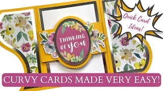 Beautiful Curvy Gatefold Cards [upl. by Eppillihp]