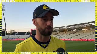 James Vince Praises Outstanding Performance At Edgbaston In Vitality Blast QuarterFinal [upl. by Swor]