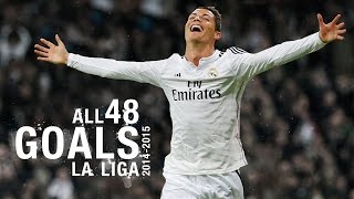 GOALS  Watch all 48 of Cristiano Ronaldos 201415 La Liga goals [upl. by Eegnat]