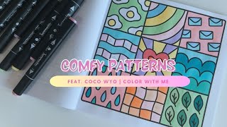 Comfy Patterns Ft Coco Wyo  Color With me  Calming Piano Music [upl. by Winfield305]