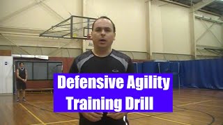 Basketball Defense 🏀 Basic Footwork Agility Drill [upl. by Auqenwahs413]