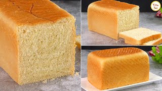 Easy Homemade White Bread  Eggless Soft Double Roti  Bakery style Bread Loaf Recipe by Tiffin Box [upl. by Einotna]