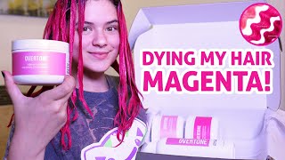 Magenta Hair Color Pink Hair Tutorial DIY Home Color Dye [upl. by Carroll226]