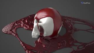 RealFlow 10 New Viscoelastic Multiphysics Dyverso Solver  Skull [upl. by Eissolf]