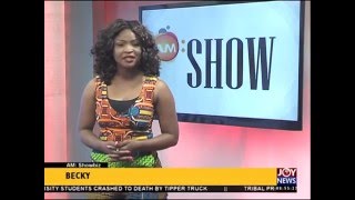 Reggie and Bollie arrive in Ghana  AM Showbiz on Joy News 27416 [upl. by Erlin]