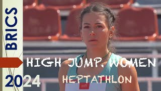 High Jump WOMEN Heptathlon BRICS Games 2024 [upl. by Arianna960]