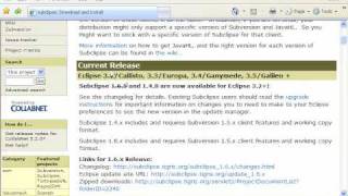 09 Install Subclipse on Windows for Red5 [upl. by Wulf]