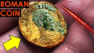 Restoring Ancient Roman Coin with a THORN  Does it Work Full process and Exciting Results [upl. by Taima688]