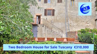 Two Bedroom Village House for Sale Tuscany €310000 [upl. by Nniw81]