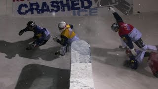 Red Bull Crashed Ice Best Action  Sweden 2012 [upl. by Eiznikcm162]