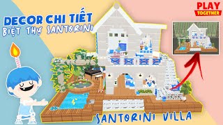 PLAY TOGETHER  XÂY BIỆT THỰ TRẮNG SANTORINI NHÀ 36K  RUZ PLAY [upl. by Safir]