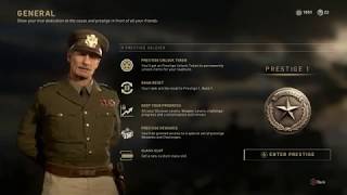 Call of Duty WW2  HOW TO PRESTIGE Tutorial how to get a prestige token [upl. by Quarta]