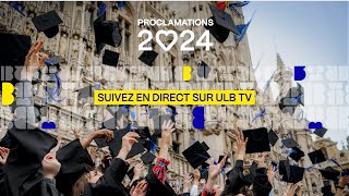 Proclamations des diplômées et diplômés ULB 2024  Droit amp Archi  910 13h00 à 20h30 [upl. by Oam306]