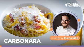 CARBONARA the TRADITIONAL ITALIAN Recipe by Chef Luciano Monosilio😋😍🥓💛🍴 [upl. by Fahland]