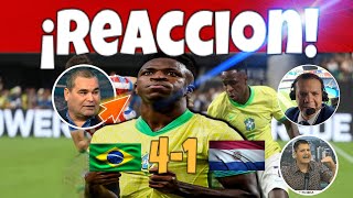 🚨ASI REACCIONA la PRENSA de PARAGUAY a PALIZA HOY de BRASIL 41 PARAGUAY COPA AMERICA VINICIUS [upl. by Neivad]