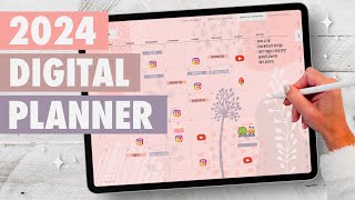 Your PERFECT digital planner for 2024 Aesthetic amp minimalist  Easy setup ✨ [upl. by Leumek608]