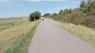 Fietstocht vanaf de voorkant bij de duinen van Ouddorp September [upl. by Eniamrehs]