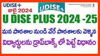 HOW TO PUT STUDENTS IN DROP BOX IN U DISE PLUS 2024  DROP BOX PROCESS U DISE PLUS 2024 [upl. by Imefulo]