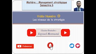 Vidéo 3 Management Stratégique  Les niveaux de la stratégie  بالدارجة [upl. by Kral]