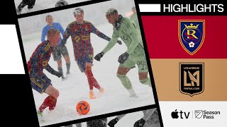 Real Salt Lake vs LAFC  Snow Goals in Winter Wonderland  Full Match Highlights [upl. by Amalee]