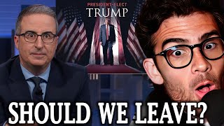 John Oliver On Trump’s Reelection  Hasanabi Reacts [upl. by Armalla928]