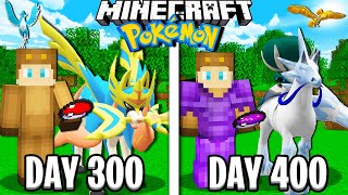 I Survived 400 Days in Minecraft Pokemon [upl. by Keele]