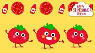 Vegetable Song for Kids  Tomato Potato Color Song [upl. by Denzil]