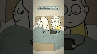 Whats her daily routine before sleeping 😨 funny animation comedy animatefun yt shorts fun [upl. by Ellenwad906]