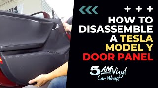 How to disassemble 2019 Tesla Model S door panel [upl. by Vito303]