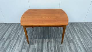 Extending teak mid century dining table by Greaves and Thomas [upl. by Eel]