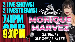 MONIQUE MARVEZ LIVE at 930PM onstage at the Alameda Comedy Club [upl. by Tertia]