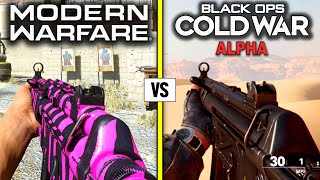 Call of Duty MODERN WARFARE vs BLACK OPS COLD WAR ALPHA — Weapons Comparison [upl. by Padgett]