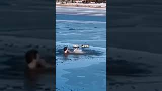 Man Saves Dog from Frozen Water 🧊❄️ [upl. by Loss713]