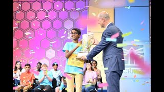 2024 Scripps National Spelling Bee Winning Moment [upl. by Rennob401]