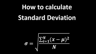 Standard Deviation Calculation example [upl. by Einneg]