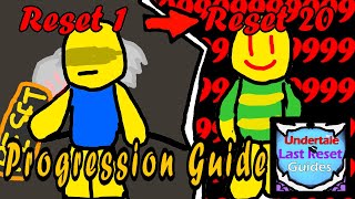 Reset 120 Fastest Way F2P 0 True Resets Undertale Last Reset Guide [upl. by Nyrhtac]