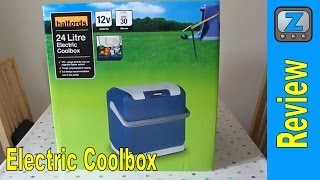 Halfords Electric Coolbox Review [upl. by Eaneg937]