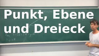 Punkt auf Ebene und im Dreieck [upl. by Baggs]