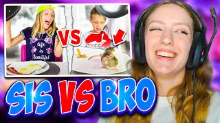 Karina Reacts to the Most Funny Gummy vs Real Food SIS vs BRO videos [upl. by Inessa]