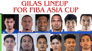 Gilas lineup for Fiba Asia Cup this November na pwede na ring pang Fiba World Cup 2027 [upl. by Malliw]