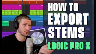 How To Export Stems in Logic Pro X [upl. by Llenehc]