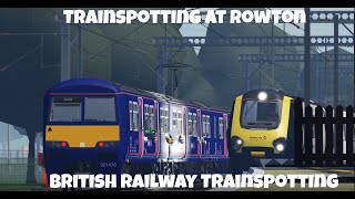 Trains at Rowton Roblox British Railway Trainspotting [upl. by Amahcen448]