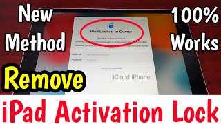 Remove iPad Activation Lock  Unlock iPad Locked To Owner  Unlock iPad iCloud Lock [upl. by Iolande]