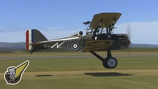 WW1 Fighter Plane Low Flying  RAF SE5a [upl. by Nnair517]