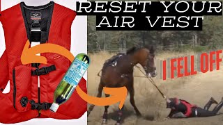 How To Replace C02 Canister for Hit Air Equestrian Safety Vest [upl. by Newel]