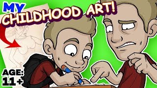 REACTING to my CHILDHOOD ART [upl. by Lynna]