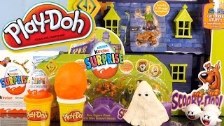 Play Doh Scooby Doo Mystery Mansion Full Playset Unboxing Kinder Surprise Egg  Disney Cars Toy Club [upl. by Grail]