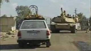 US tank crushes Iraqi civilians car [upl. by Xed433]