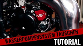 Wasserpumpe einbauen  AM6  Tutorial  Rieju MRT 50 [upl. by Whiney]