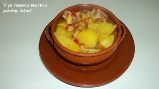 Patatas con oreja adobada [upl. by Name671]